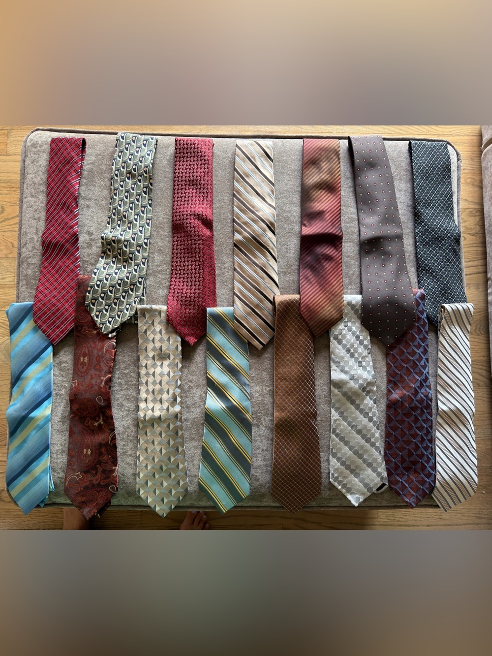15pc Men’s 100% Silk Necktie Lot – Nautica, Geoffrey Beene, Kenneth Cole & More
